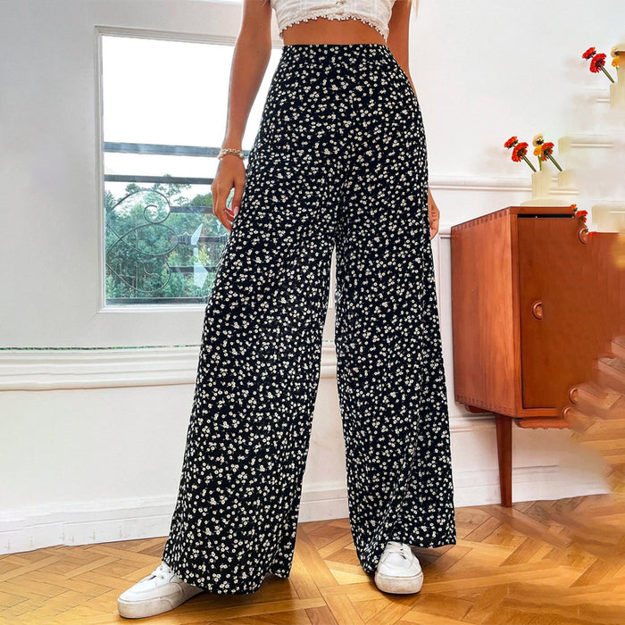 Floral Wide Leg Pants