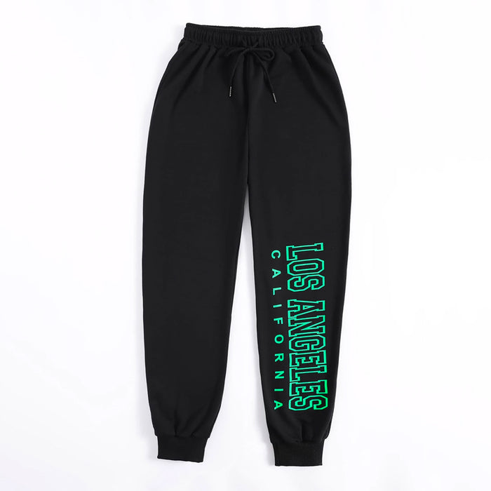 Letter Graphic Drawstring Sweatpants