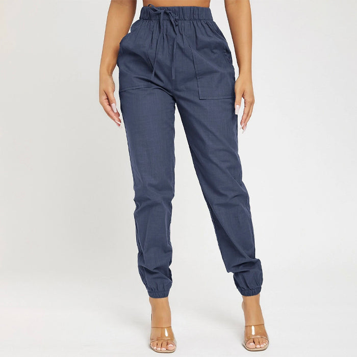 High Waist Knot Detail Jogger Pants