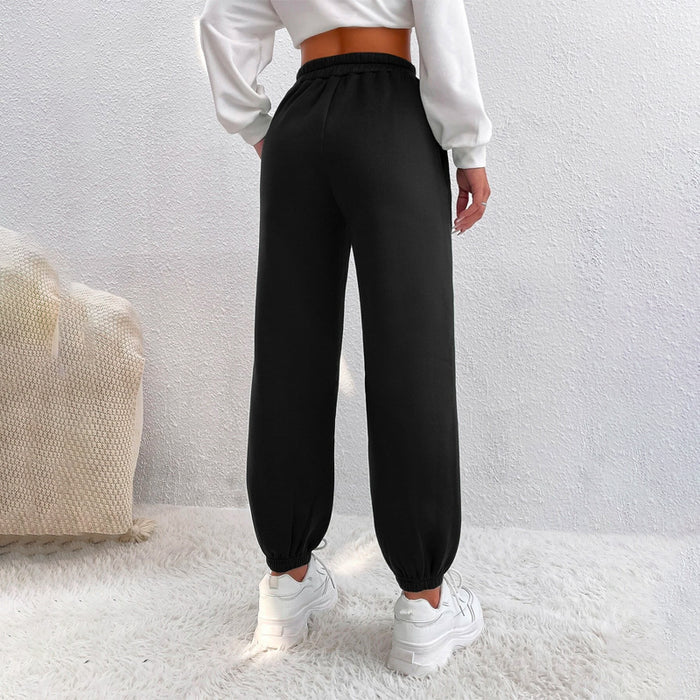 Graphic Elastic Waist Sweatpants