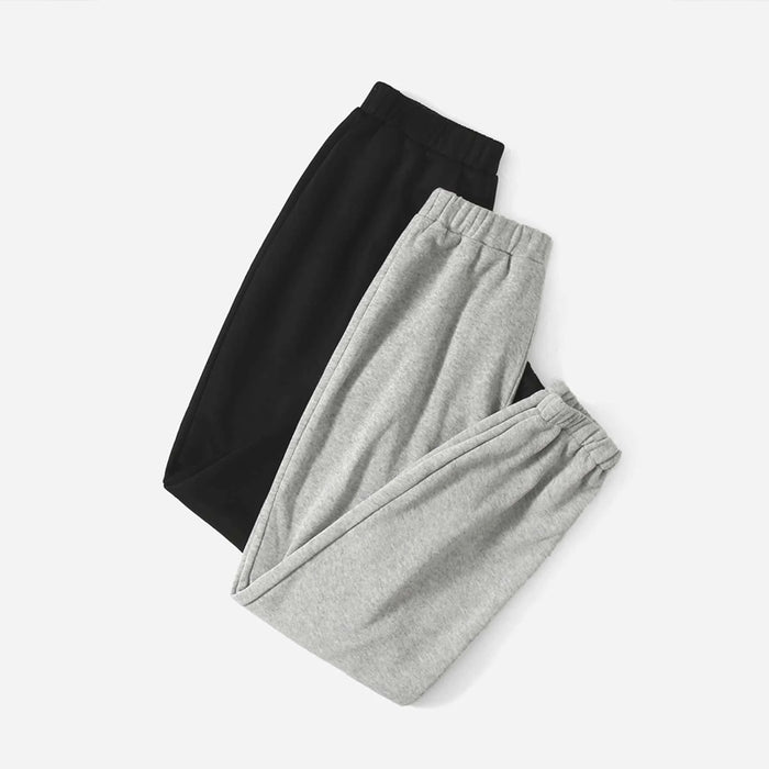 Solid Elastic Waist Sweatpants Pack Of Two