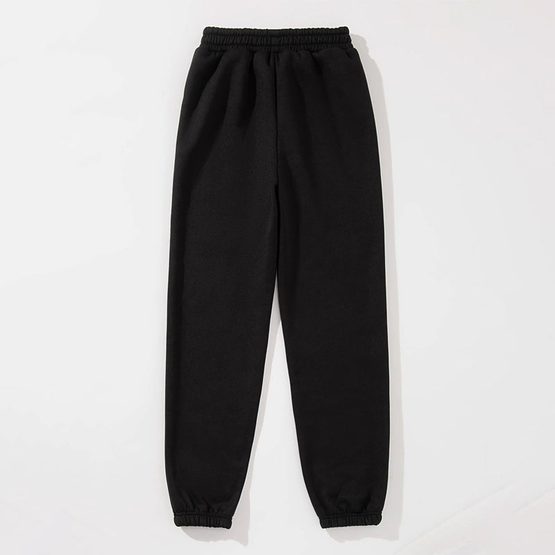 Letter Graphic Thermal Lined Sweatpants