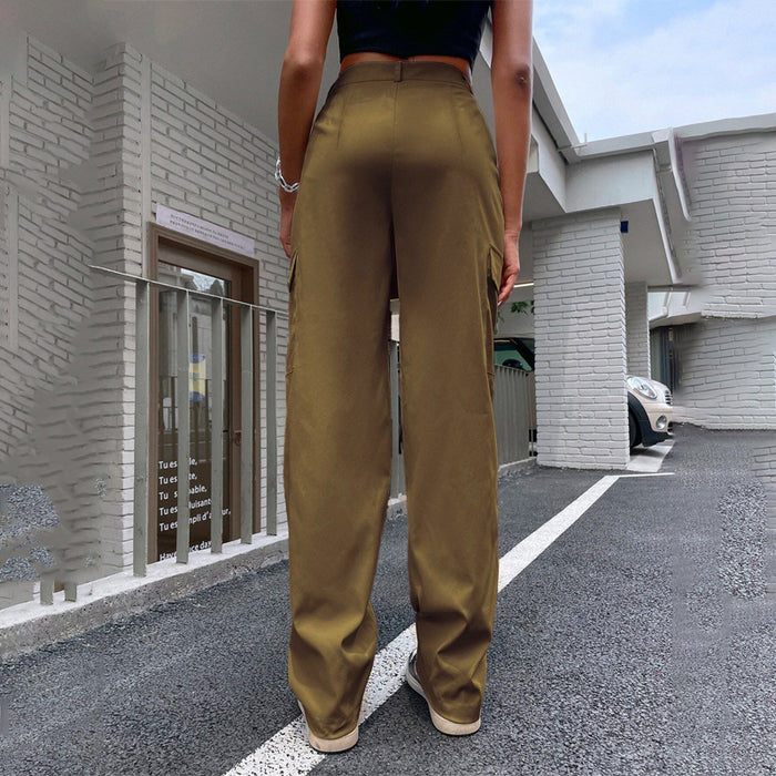 Casual High Waist Cargo Pants