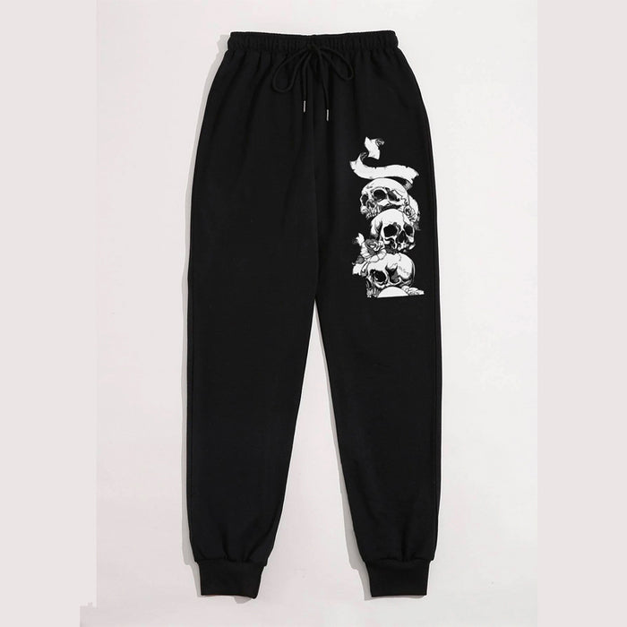 Skull Print Sweatpants