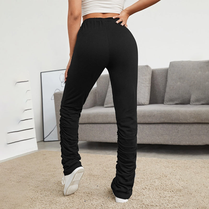 Heather Gray Stacked Pants