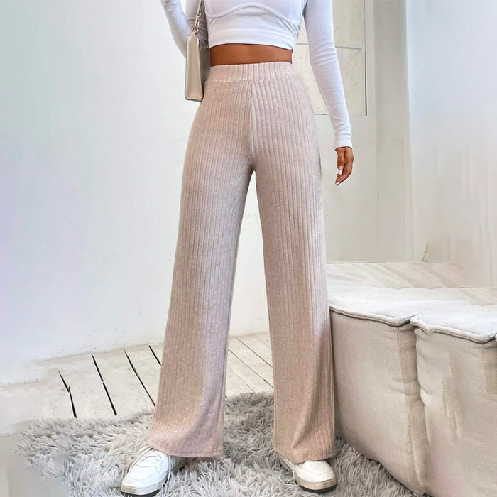 High Waist Straight Leg Pants