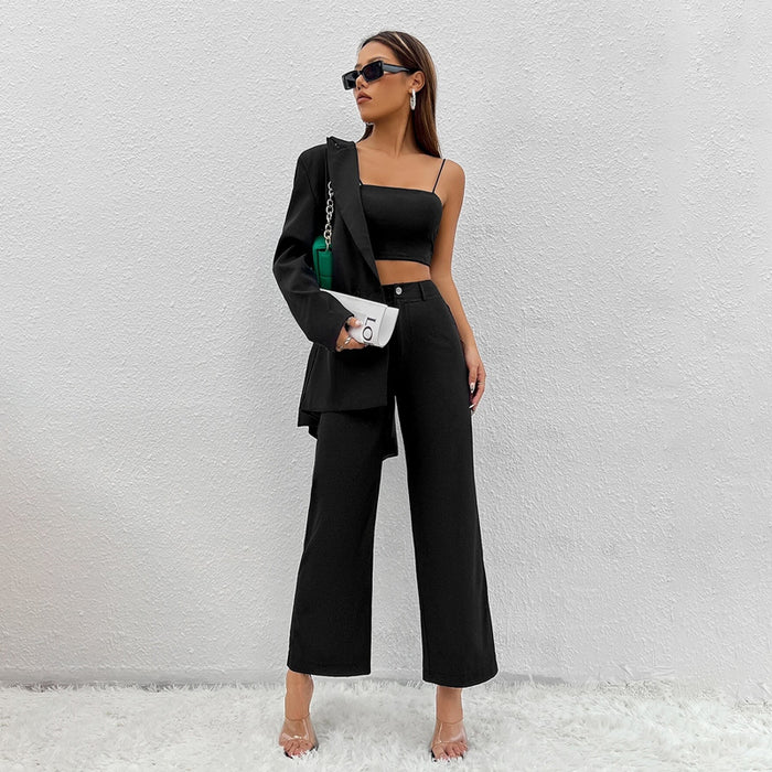 High Waist Easy Wear Wide Leg Pants