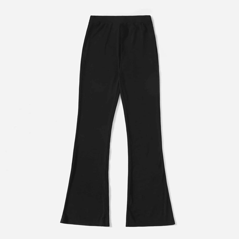 Knot Front Boot-cut Sweatpants