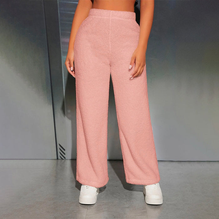 High Waist Teddy Wide Leg Pants