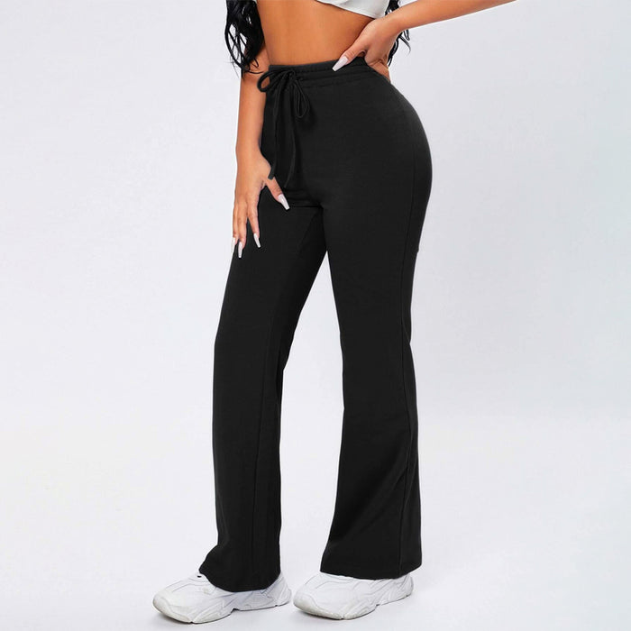 Solid Drawstring Waist Petite Sweatpants