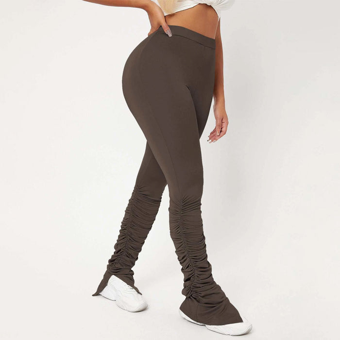 High Waist Skinny Stacked Pants