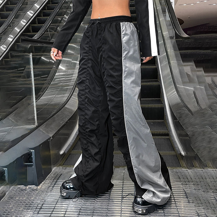 Pocket Wide Leg Parachute Pants