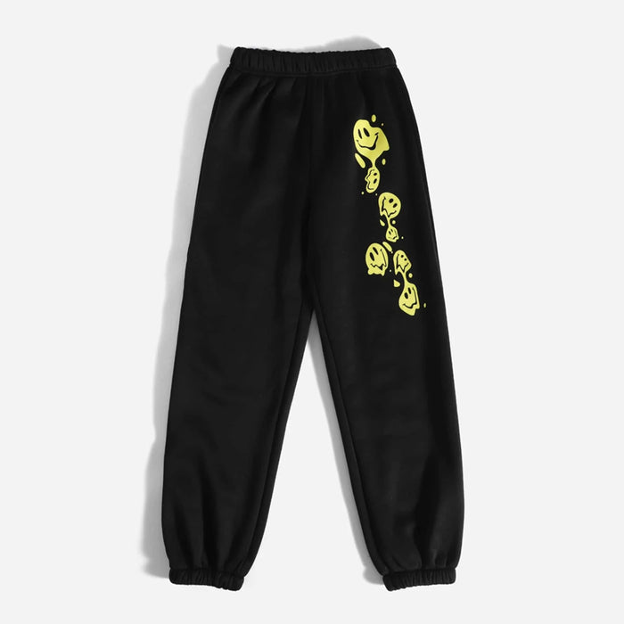 Cartoon Graphic Elastic Waist Sweatpants