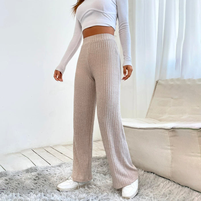 High Waist Straight Leg Pants