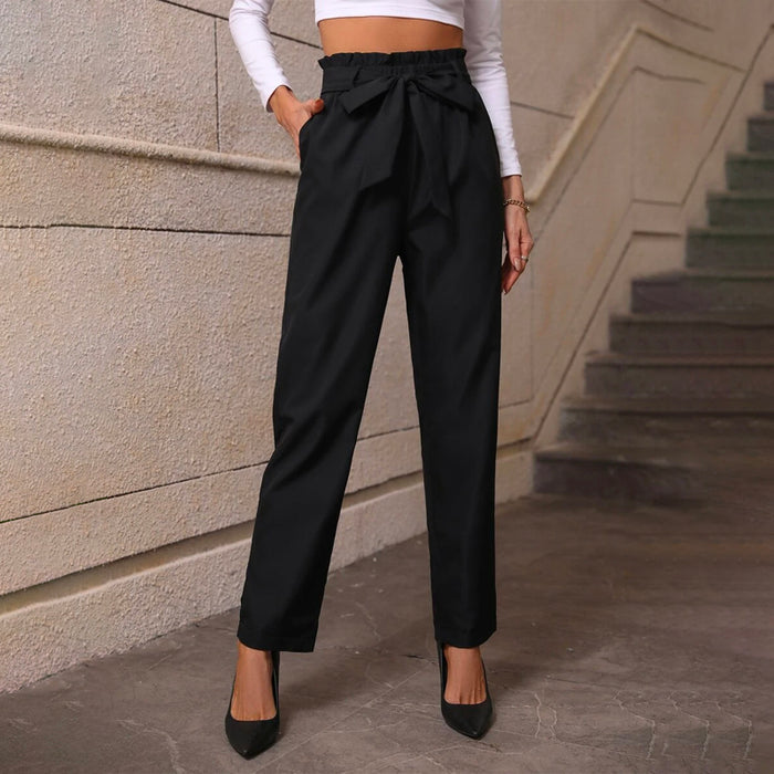 Paperbag Waist Belted Pants