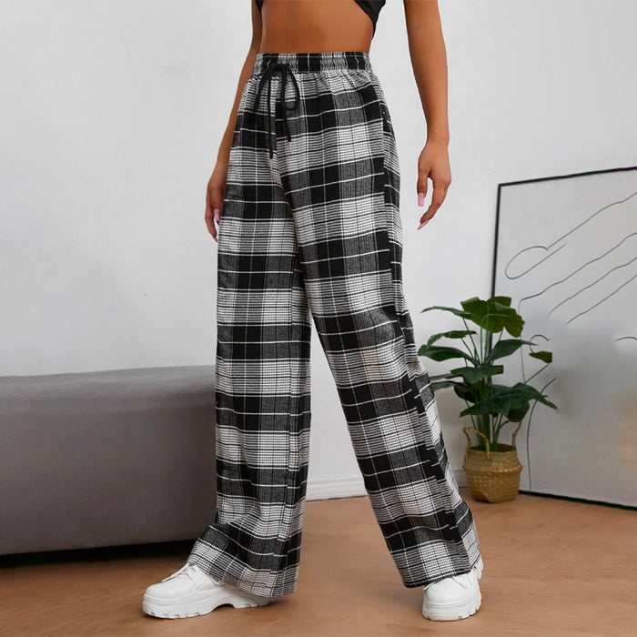 Easy Wear Printed Drawstring Waist Pants