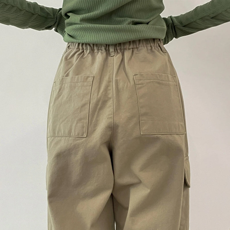 Flap Pocket Stylish Side Cargo Pants