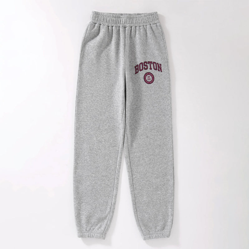 Letter Graphic Thermal Lined Sweatpants