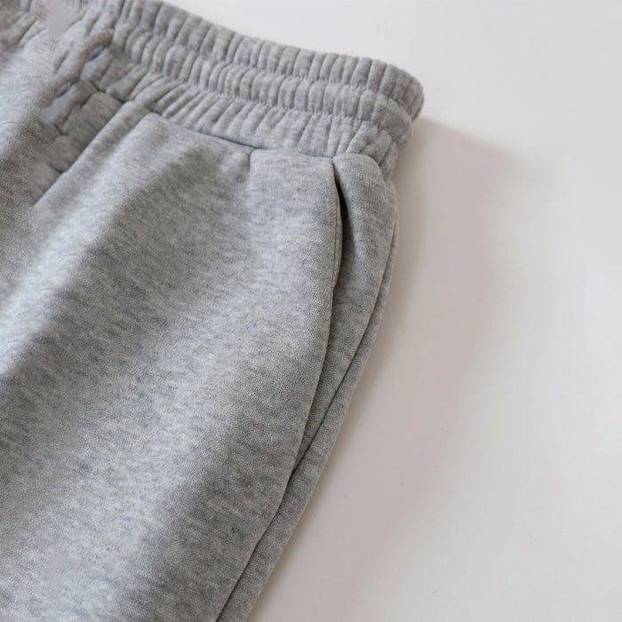 Solid Natural Waist Plain Sweatpants