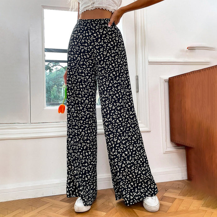 Floral Wide Leg Pants