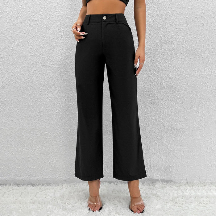 High Waist Easy Wear Wide Leg Pants