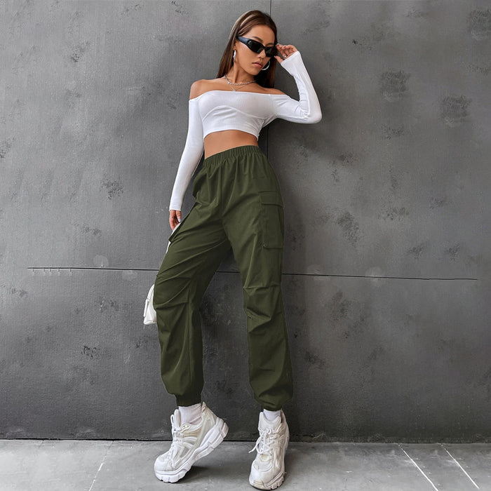 Casual Flap Pocket Side Cargo Pants