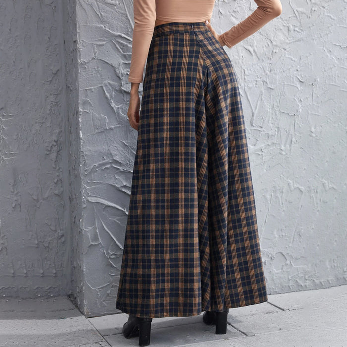 Wide Leg Pants Without Belt