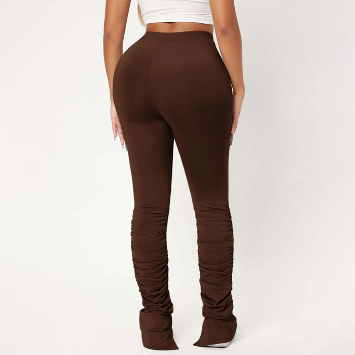 High Waist Skinny Stacked Pants