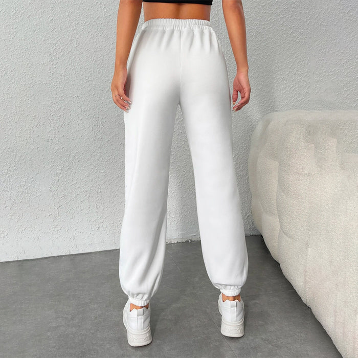 Graphic Elastic Waist Sweatpants