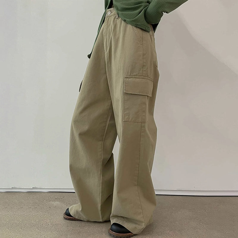 Flap Pocket Stylish Side Cargo Pants