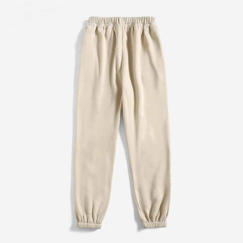 Letter Graphic Elastic Waist Sweatpants