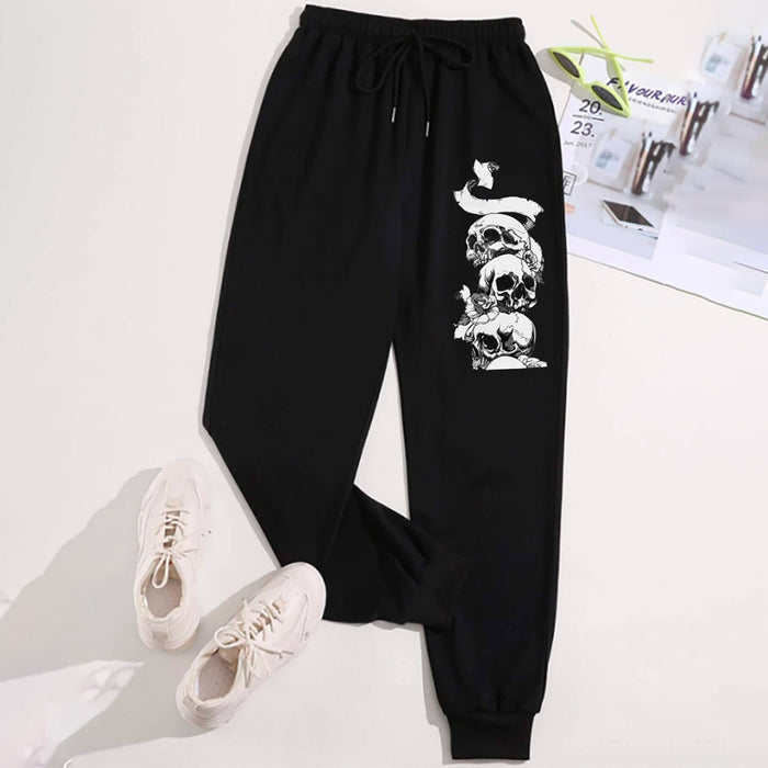 Skull Print Sweatpants