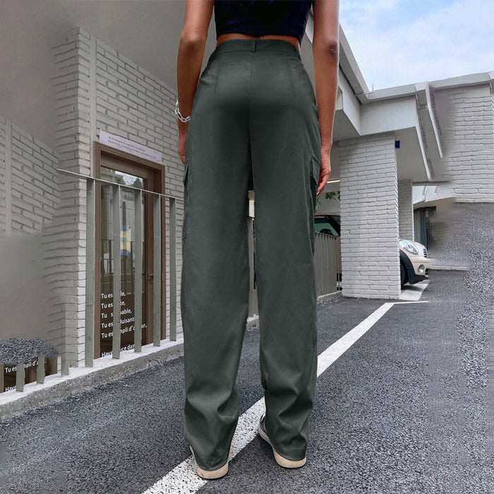 Casual High Waist Cargo Pants