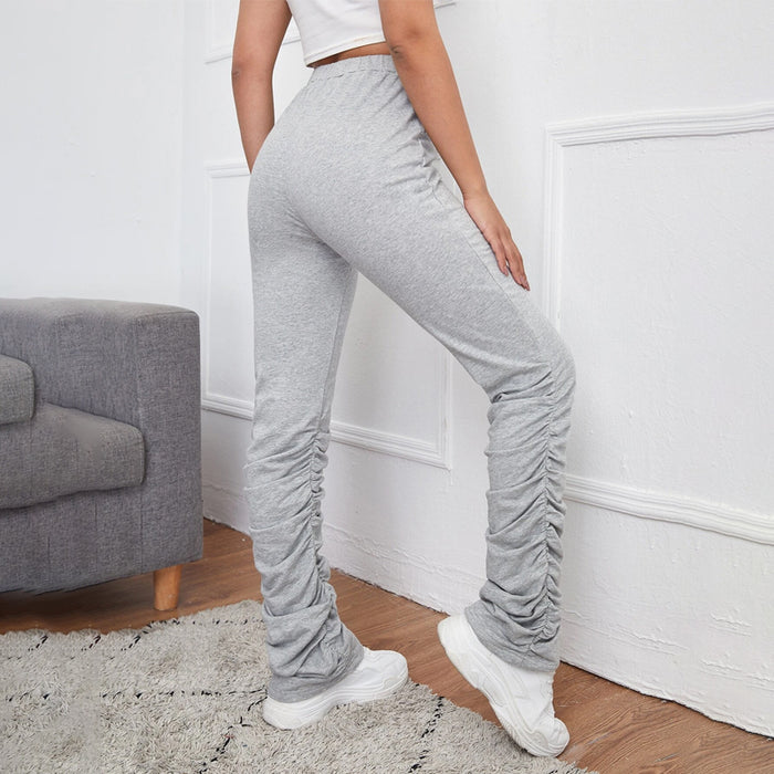 Heather Gray Stacked Pants