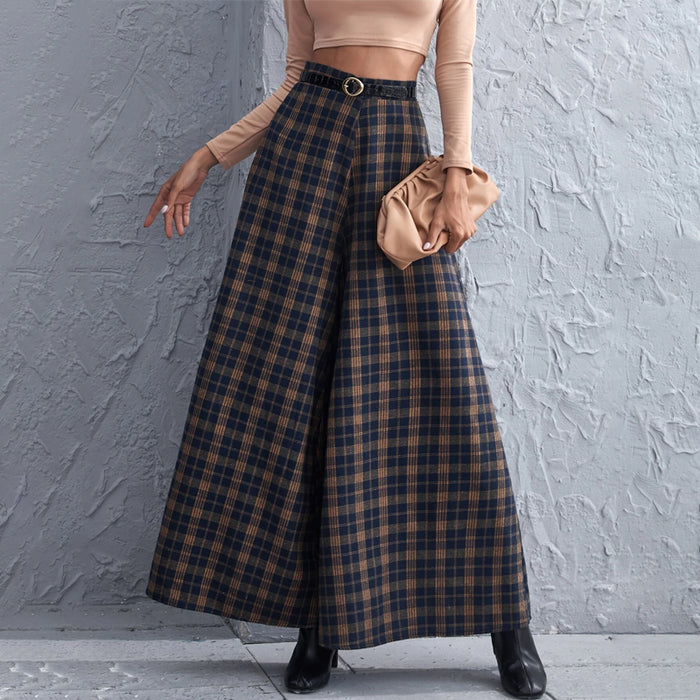 Wide Leg Pants Without Belt