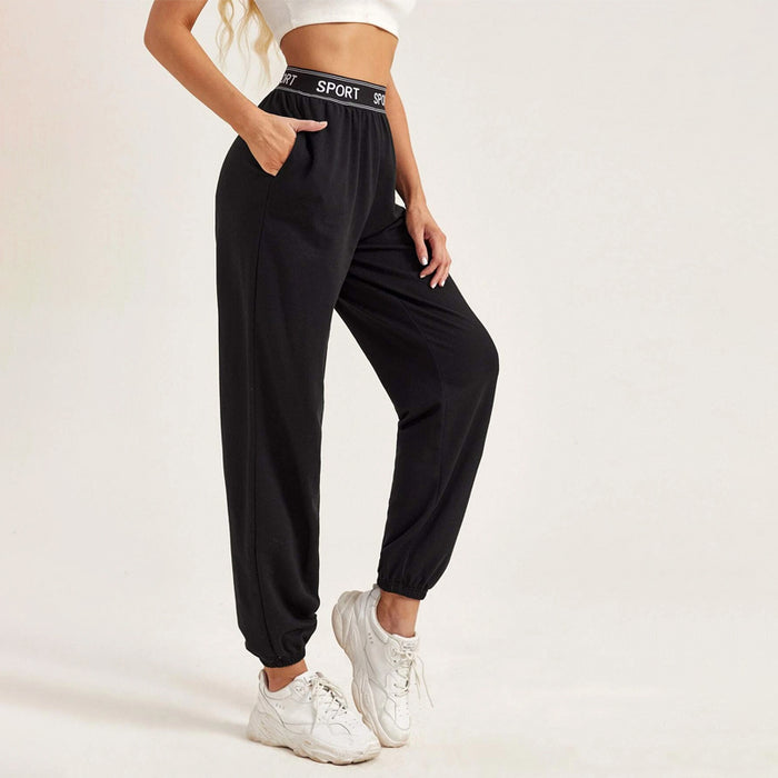 Easy Wear Letter Tape Pocket Joggers