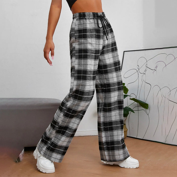 Easy Wear Printed Drawstring Waist Pants