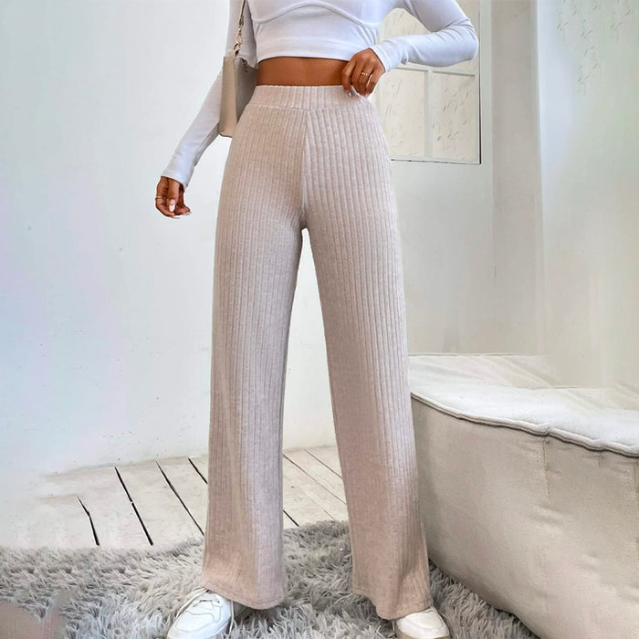 High Waist Straight Leg Pants