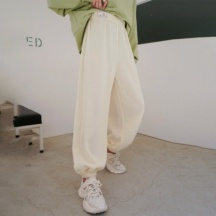 Letter Patched Easy Wear Sweatpants