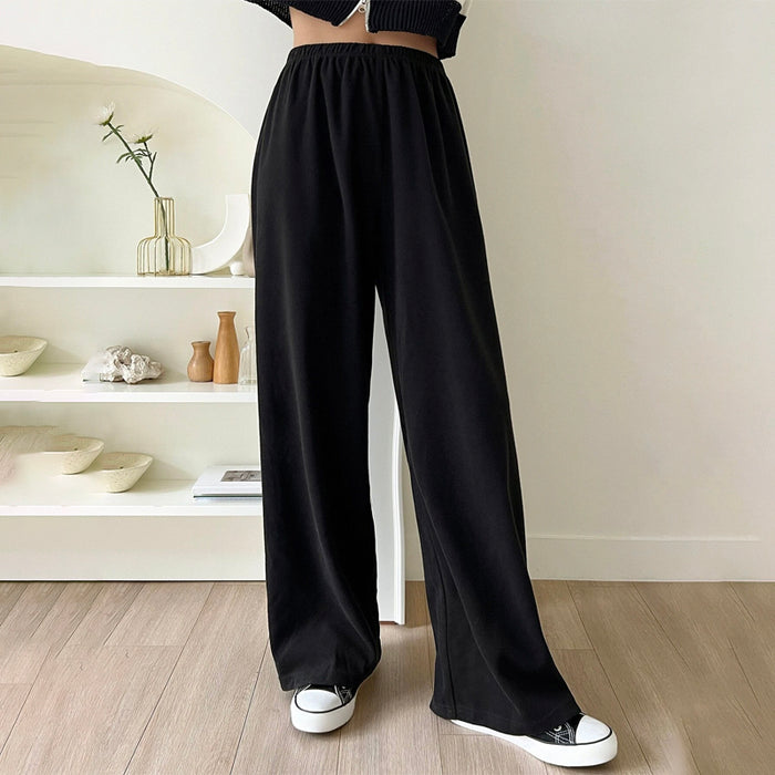 Elastic Waist Wide Leg Pants