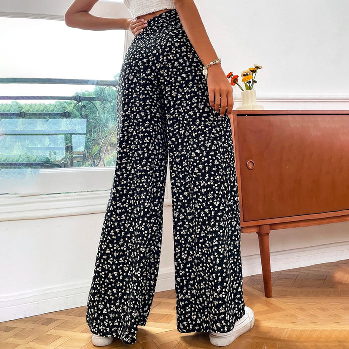 Floral Wide Leg Pants