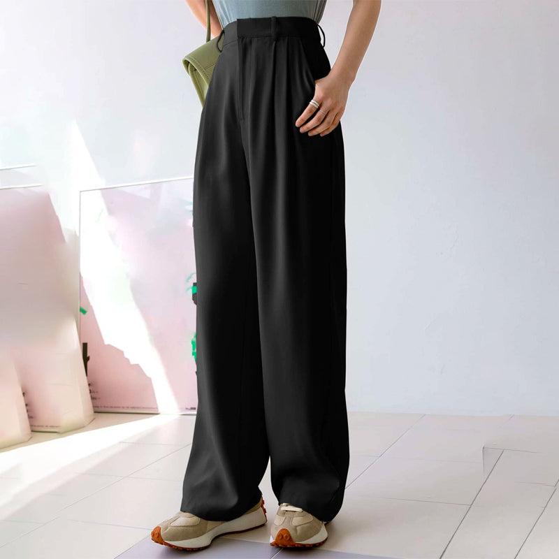 Easy Wear Detail Straight Leg Pants