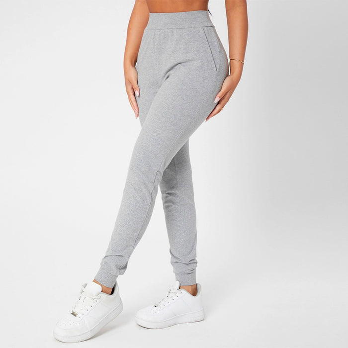 Slant Pocket High Waist Solid Joggers