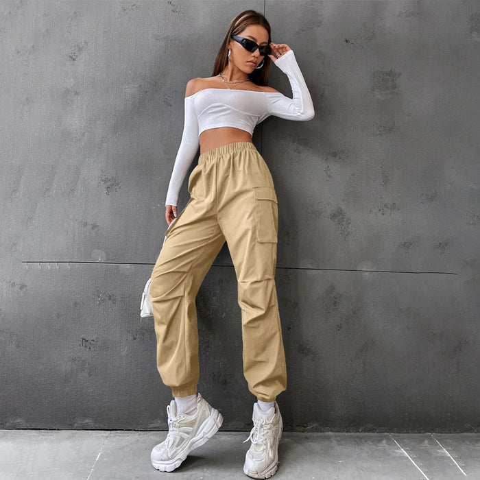 Casual Flap Pocket Side Cargo Pants