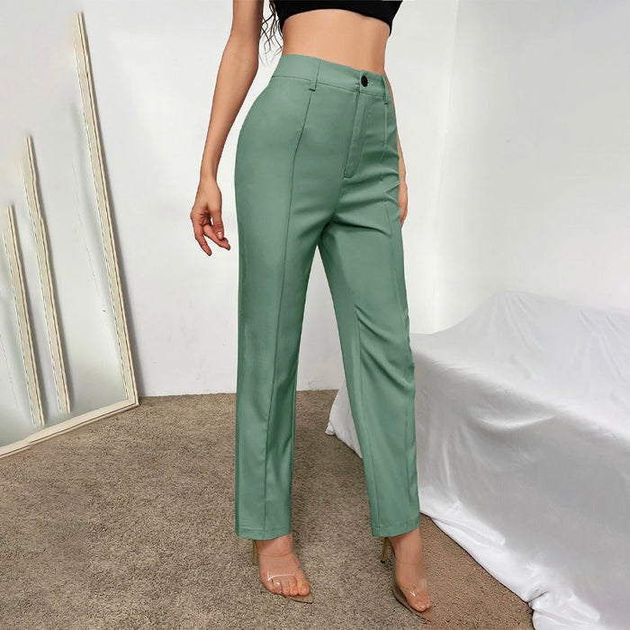 High Waist Seam Detail Pants