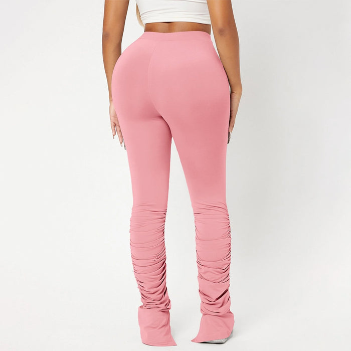 High Waist Skinny Stacked Pants