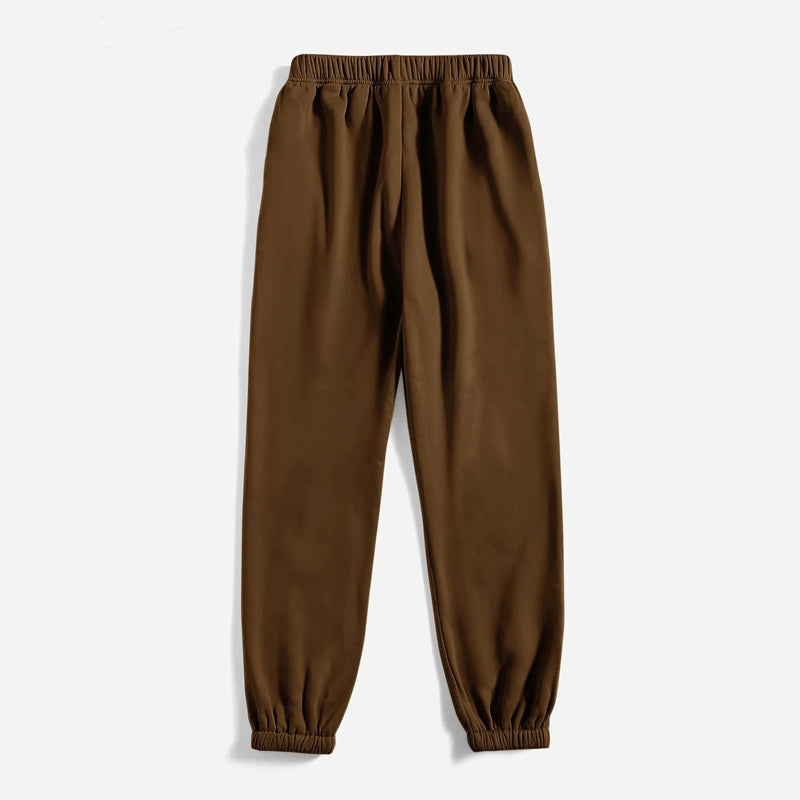 Letter Graphic Elastic Waist Sweatpants