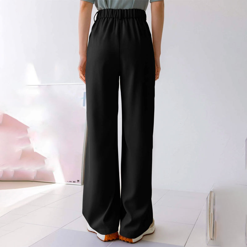 Easy Wear Detail Straight Leg Pants