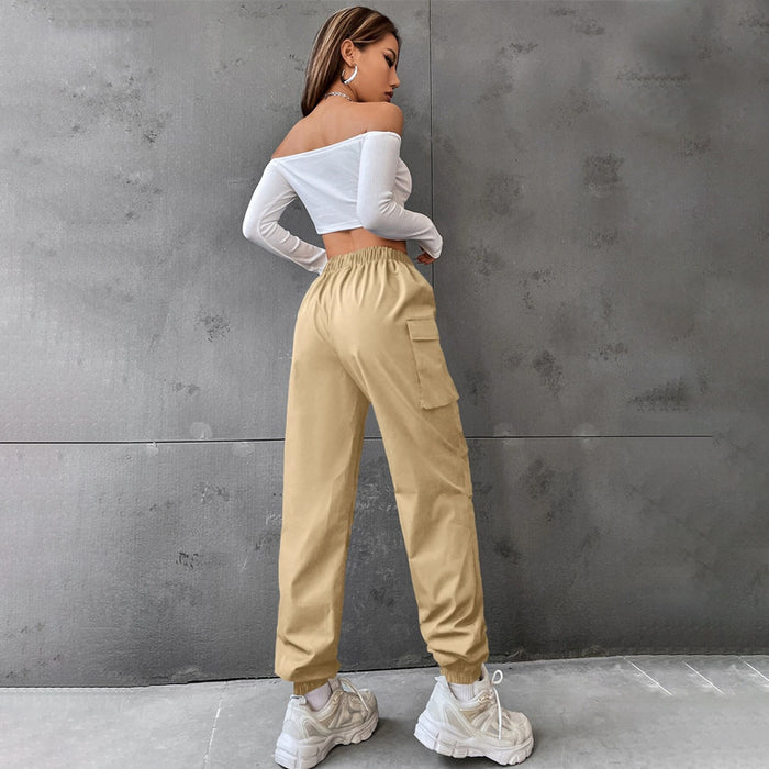 Casual Flap Pocket Side Cargo Pants