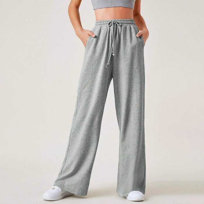 Wide Leg Drawstring Waist Pants